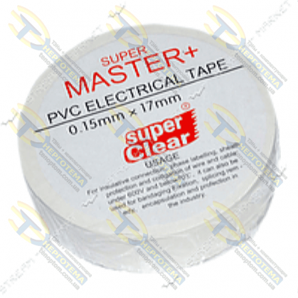 Ізолента Super Master+ 17 м, біла