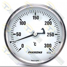 Термометр штирьовий 300*С Pakkens ∅100мм 1/2" 10 см ∅=12