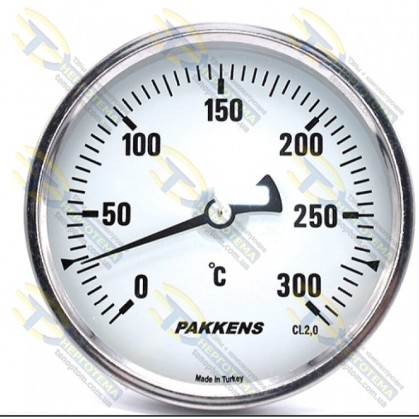 Термометр штыревой 300*С Pakkens ∅100мм 1/2" 10 см ∅=12