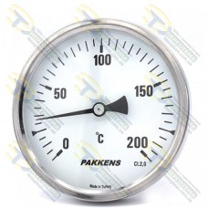 Термометр штирьовий 200*С Pakkens ∅100мм 1/2" 10 см ∅=12