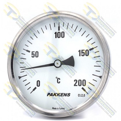 Термометр штыревой 200*С Pakkens ∅100мм 1/2" 10 см ∅=12